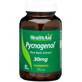 HEALTH AID  Pychnogenol 30mg με Αντιοξειδωτική Δράση για την Υγεία της Καρδιάς 30 Ταμπλέτες