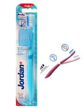 JORDAN Clinic Gum Protector Soft Toothbrush Soft in Blue Color 1 Piece
