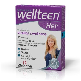 VITABIOTICS Wellteen Her Supplement for Teens & Young Women 30 Tablets