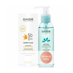 BABE LABORATORIOS Promo Super Fluid SPF50 Light Texture Face Sunscreen 50ml & Micellar Face Cleansing Gel 90ml
