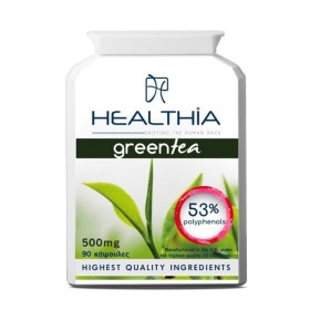 Healthia Green Tea Extract 500mg για Ενίσχυση του Ανοσοποιητικού & Απώλεια Βάρους & Αντιμετώπιση της Κυτταρίτιδας 90 Κάψουλες Healthia Green Tea Extract 500mg για Ενίσχυση του Ανοσοποιητικού & Απώλεια Βάρους & Αντιμετώπιση της Κυτταρίτιδας 90 Κάψουλες