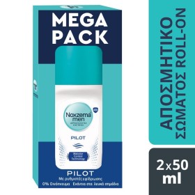 Noxzema Men Promo Deo Roll On Ανδρικό Aποσμητικό 2x50ml