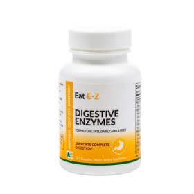 DYNAMIC ENZYMES Eat EZ Digestive Enzymes 30 Vegetable Capsules