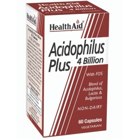 HEALTH AID Acidophilus Plus Dietary Supplement for Good Digestive Health 60 capsules