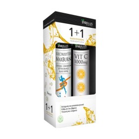 Inoplus Promo Electrolytes Maxburn για Ενίσχυση του Μεταβολισμού 20 Αναβράζοντα Δισκία & Vit C 1000mg για Ενίσχυση του Ανοσοποιητικού 20 Αναβράζοντα Δισκία