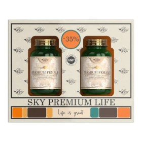 Sky Premium Life Promo Premium Female για Ενέργεια & Ανοσοποιητικό για Γυναίκες 2x60 Ταμπλέτες [Sticker -35%]