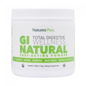 NATURES PLUS GI Natural Drink Φόρμουλα με Πρεβιοτικά για την Υγιή Λειτουργία του Εντέρου 174g