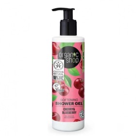 ORGANIC SHOP Softening Shower Gel Cherry & Blueberry Απαλό Αφρόλουτρο 280ml