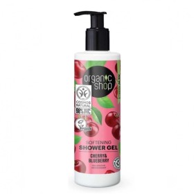 Organic Shop Softening Shower Gel Cherry & Blueberry Απαλό Αφρόλουτρο 280ml