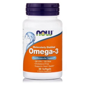 NOW Omega-3 1000mg Fish Oil Supplement 30 Softgels