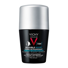 VICHY  Homme Invisible Anti-Stain - Anti Irritation Roll-On Αποσμητικό κατά των Σημαδιών & της Έντονης Εφίδρωσης 50ml