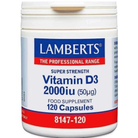 LAMBERTS Vitamin D3 2000iu Βιταμίνη για την Υγεία των Οστών & του Ανοσοποιητικού 120 Κάψουλες