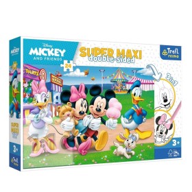 TREFL Super Maxi Double-Sided Mickey at the Fairground Παιδικό Puzzle για 3+ Ετών 24 Κομμάτια
