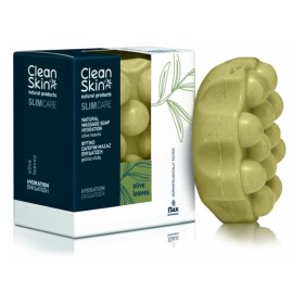 CLEANSKIN Olive Leaves Hydration Massage Soap Φυτικό Σαπούνι για Μασάζ & Ενυδάτωση με Φύλλα Ελιάς 100g