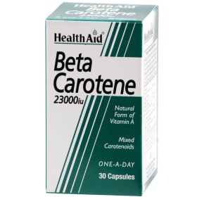 HEALTH AID Beta-Carotene 2300iu με Βήτα Καροτίνη κατά των Ελεύθερων Ριζών 30 Κάψουλες