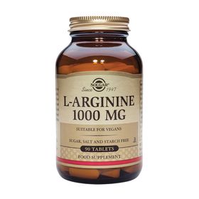 Solgar L-Arginine 1000mg για Αποκατάσταση & Ενδυνάμωση του Μυϊκού Συστήματος 90 Ταμπλέτες