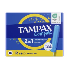 Tampax Compak Regular Ταμπόν για Ελαφριά έως Μέτρια Ροή 16 Τεμάχια