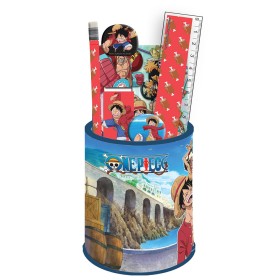 Gim Παιδικό Σετ Γραφικής Ύλης με Μολυβοθήκη One Piece 7 Τεμάχια