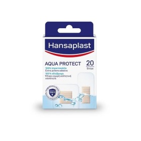 HANSAPLAST Aqua-protect 20 strips - 8 Strips 3,9cm x 3,9cm & 12 Strips 6,5cm x 2,5cm