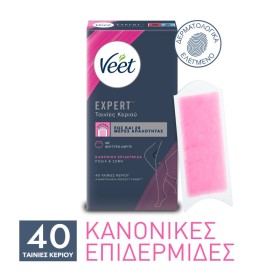Veet Expert Ταινίες Αποτρίχωσης για Σώμα & Πόδια Κρύο Κερί για Κανονικές Επιδερμίδες 40 Τεμάχια Veet Expert Ταινίες Αποτρίχωσης για Σώμα & Πόδια Κρύο Κερί για Κανονικές Επιδερμίδες 40 Τεμάχια