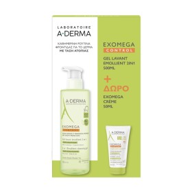 A-Derma Promo Exomega Gel 2 in 1 Τζελ Καθαρισμού για το Ατοπικό Δέρμα με Αντλία 500ml & Exomega Control Emollient Cream 50ml A-Derma Promo Exomega Gel 2 in 1 Τζελ Καθαρισμού για το Ατοπικό Δέρμα με Αντλία 500ml & Exomega Control Emollient Cream 50ml