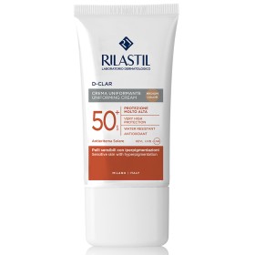 RILASTIL D-Clar Uniforming Cream SPF 50+ Medium Color Αντηλιακή Κρέμα Με χρώμα Για Ομοιόμρφη Όψη 40ml