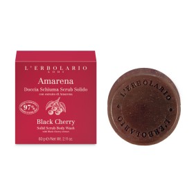 L Erborario Amarena Doccia Schiuma Scrub Solido Σαπουνάκι Καθαρισμού & Scrub Σώματος 60g