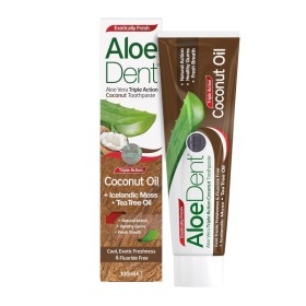 Optima Aloedent Triple Action Coconut Toothpaste Οδοντόκρεμα Χωρίς Φθόριο με Γεύση Καρύδα 100ml