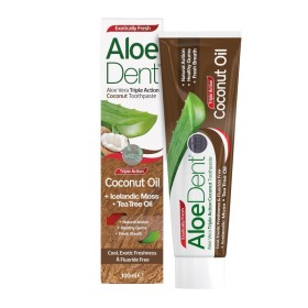 OPTIMA Aloedent Triple Action Coconut Toothpaste Οδοντόκρεμα Χωρίς Φθόριο με Γεύση Καρύδα 100ml