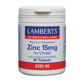 Lamberts Zinc 15mg Συμπλήρωμα με Ψευδάργυρο 90 Ταμπλέτες Lamberts Zinc 15mg Συμπλήρωμα με Ψευδάργυρο 90 Ταμπλέτες