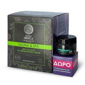 Natura Siberica Promo Sauna & Spa Icy Drainage Κρέμα κατά της Κυτταρίτιδας 370ml & Icy Sugar Body Scrub 30ml