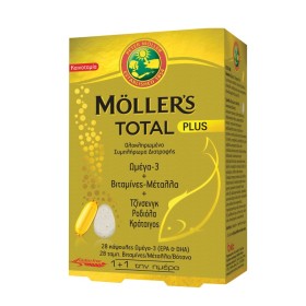 MOLLERS Total Plus Nutritional Supplement 28 Capsules & 28 Tablets