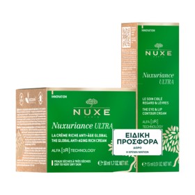 Nuxe Promo Nuxuriance Ultra The Global Anti-Aging Rich Cream Κρέμα Προσώπου Ολικής Αντιγήρανσης για Ξηρές Έως Πολύ Ξηρές Επιδερμίδες 50ml & Nuxuriance Ultra The Eye & Lip Contour Cream 15ml