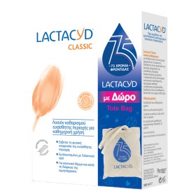 Lactacyd Promo Classic Λοσιόν Καθαρισμού για την Ευαίσθητη Περιοχή 300ml & Tote Bag