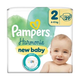 Pampers Harmonie New Baby Μέγεθος 2 (4-8kg) Βρεφικές Πάνες 39 Τεμάχια