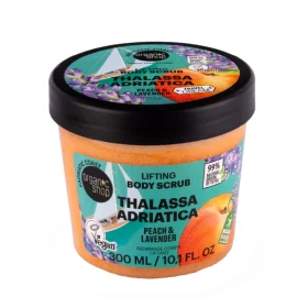 Organic Shop Thalassa Adriatica Body Scrub Lifting Απολεπιστικό Σώματος με Ροδάκινο & Λεβάντα 300ml