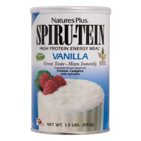 NATURES PLUS Vanilla Spirutein Shake Supplement for Active People & Athletes Vanilla Flavor 544g