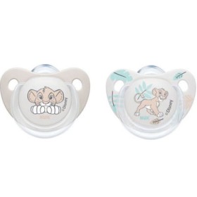 Nuk Disney Lion King Πιπίλα Σιλικόνης σε Θήκη Μεταφοράς 0-6m 2 Τεμάχια [10730750]