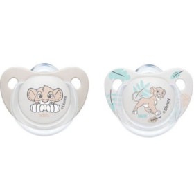 NUK Disney Lion King Πιπίλα Σιλικόνης σε Θήκη Μεταφοράς  0-6m 2 Τεμάχια [10730750]