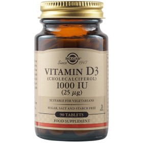 SOLGAR Vitamin D3 1000IU 90 Ταμπλέτες