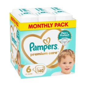 Pampers Premium Care Μέγεθος 6 (13kg-18kg) Βρεφικές Πάνες 140 Τεμάχια [Monthly Pack]