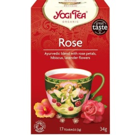 YOGI TEA Rose Βιολογικό Τσάι με Τριαντάφυλλο 17 Φακελάκια 30.6g