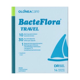 Olonea Bacteflora Travel για την Αντιμετώπιση της Ταξιδιωτικής Διάρροιας 14 Κάψουλες