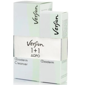 VERSION Promo Azaderm Cleanser 200ml & Δώρο Azaderm Cream Τζέλ Καθαρισμού & Κρέμα για Λιπαρά Δέρματα 30ml