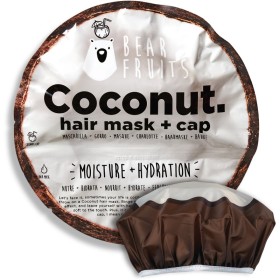 Bear Fruits Coconut Μάσκα Μαλλιών για Φυσική Υγρασία & Ενυδάτωση 20ml & Σκουφάκι Καρύδα