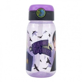 Gim Disney Home Παιδικό Παγούρι Πλαστικό με Καλαμάκι Push Up Wednesday 510ml