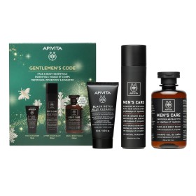 Apivita Promo Gentlemens Code Ενυδατικό After Shave 100ml & Black Detox Cleansing Jelly Gel Καθαρισμού 150ml & Ανδρικό Σαμπουάν - Αφρόλουτρο 250ml