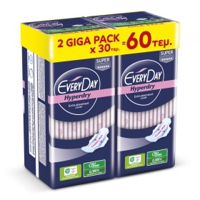 EVERYDAY Promo Sanitary napkins Hyperdry SUPER Ultra Plus GIGA PACK 60 Pieces (2X30)