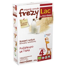 FREZYLAC Βρεφική Κρέμα Ρυζάλευρο µε Γάλα 4m+ Χωρίς Γλουτένη 200g