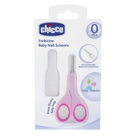 CHICCO Baby Nail Scissors 0m+ Pink 05912-10 1 Piece